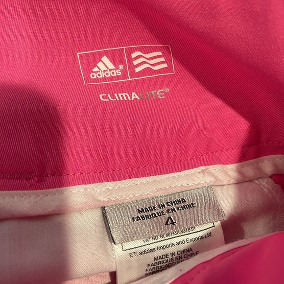 Adidas Womens Climalite pink shorts 5 inch inseam - Picture 4 of 7